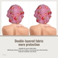 thumbnail image 2 of Kdxio Cute Strawberry Pattern Satin Bonnet Silk Bonnet Hair Bonnet for Sleeping Hair Bonnets for Women Curly Natural Hair, 2 of 6