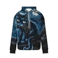 thumbnail image 4 of VBTAPA Oversized Graphic Hoodies for Men Novelty 3D Cat Printed Hooded Sweatshirt Long Sleeve Drawstring Pullover Hoodie Loose Casual Sweatshirts with Kangaroo Pocket Blue#1 XXXL, 4 of 5