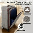 thumbnail image 4 of 30" Large Checked luggage Lighweight Expandable Softside Suitcase with Spinner Wheels & TSA Lock, XJ2511#7, 4 of 10