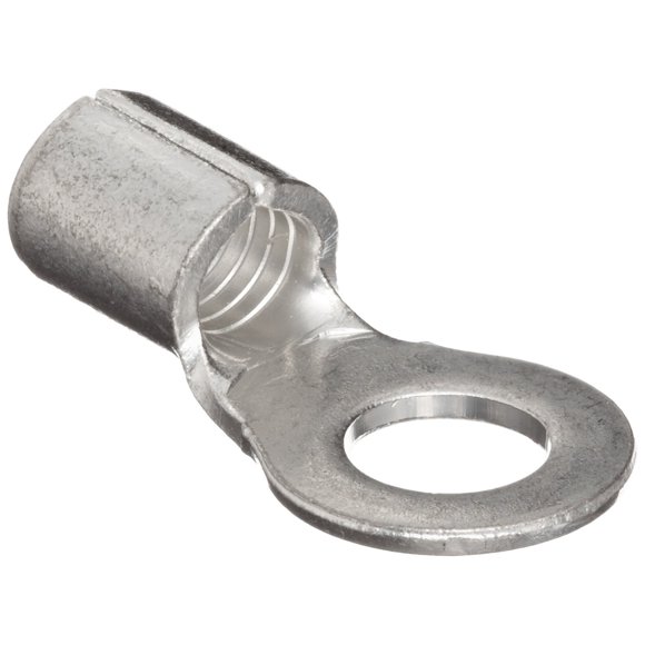 Morris Products 11082 Ring Terminal, Non Insulated, 8 Wire Size, 1/4" Stud Size (Pack of 100)