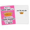 thumbnail image 2 of Tarjeta de cumpleaños divertida CardFool Birthday Queen 5 x 7 pulgadas, 2 of 6