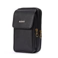 thumbnail image 4 of Riñonera de cuero para hombre, cartera vertical de moda para hombre de mediana edad y mayores, riñonera de piel de vaca para teléfono móvil al aire libre, 4 of 5