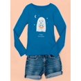 thumbnail image 3 of Cute Ghost Doodle Long Sleeve Toddler -Image by Shutterstock,  2 Toddler, 3 of 4