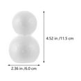 thumbnail image 3 of 6 muñecos de nieve para niños hechos a mano, material de Navidad DIY, manualidades con forma de muñeco de nieve, 3 of 5