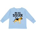 thumbnail image 3 of Inktastic My Big Sister is a German Shepherd Boys or Girls Long Sleeve Toddler T-Shirt, 3 of 5