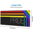 thumbnail image 3 of LGBT Gay Pride Rainbow Gaming Mouse Pad Pride Large Mouse Pad (31.5x11.8 Inch) Non-Slip Rubber Base Large Desk Mat Desk Protector for Home Office Gaming Work, 3 of 6