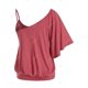 thumbnail image 2 of Tallas de talla más asimétrico blouson drapeado camiseta Rosegal Camisetas tallas grandes, 2 of 5