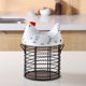 thumbnail image 4 of Cesta de almacenamiento Cesta De Alambre Vintage Con Asas Huevos Cesta De Almacenamiento Estilo Granja Para Cocina Estilo 3 Magideal Cesta de almacenamiento, 4 of 7