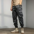 thumbnail image 2 of Ketyyh-chn99 Men's Pants Cargo Casual Joggers Pants Long Pants with Pockets Loose Trousers Gray,3XL, 2 of 5