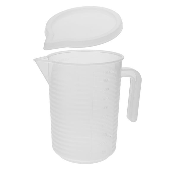 UPOUART 1Pack Plastic Measuring Cup with Handle for Easy to Read Scales and Accurate Graduation in Cooking and Baking