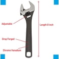 thumbnail image 2 of Hand Tools, Hand Tools Kit For Home Use, Hand Tools Set, Tools Combo With 10" Adjustable Wrench, Claw Hammer & 2-In-1 Screwdriver | Durable & Long-Lasting Tools, Alloy Steel Accessories, 2 of 5