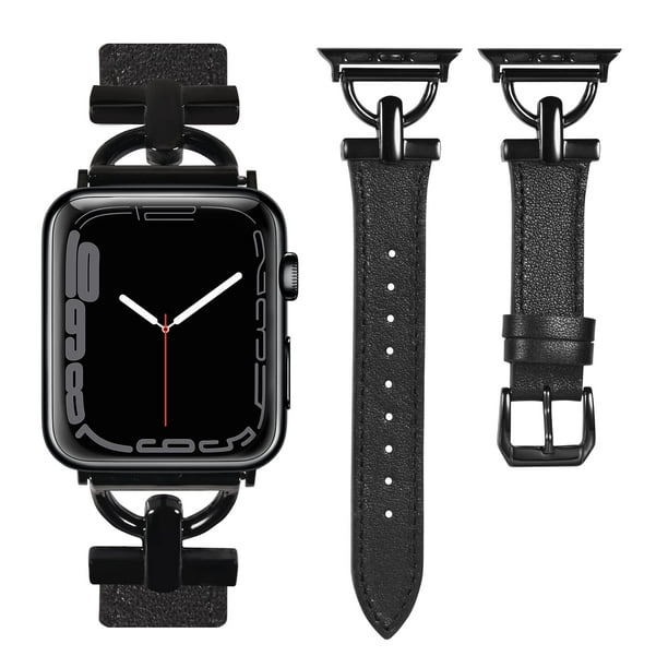 Wearlizer Leather Band Compatible with Apple Watch Band Women 38mm 40mm