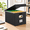 Black, variant on Black Hanging Folder File Organizer Box with Lid and Sliding Rails