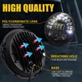 thumbnail image 4 of Reemplazo De Faros LED De 7 '' Pulgadas De 85W Para JK TJ LJ 1997-2018, W/ DRL, Luz Alta/Baja Y Luces De Halo De Señal De Giro Ámbar 1pc, 4 of 7