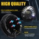 thumbnail image 4 of Reemplazo De Faros LED De 7 '' Pulgadas De 85W Para JK TJ LJ 1997-2018, W/ DRL, Luz Alta/Baja Y Luces De Halo De Señal De Giro Ámbar 1pc, 4 of 7