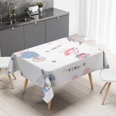 

Dining Table Cloths Rectangle Gradient Visual Line Optical Funnyfabric Table Cover Washable Water Resistance 60 X 60 Inch