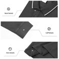 thumbnail image 6 of LNZGNM Mens Henley Shirt Quick Dry 1/4 Button Solid T-Shirts Loose Fit Breathable Long Sleeve Shirts Athletic Autumn Lapel Tops,Dark Gray S, 6 of 9