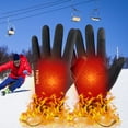thumbnail image 7 of USB Heated Gloves for Men and Women, Rechargeable Battery Heated Winter Gloves with Touchscreen, 3 Heat Settings, Cold Weather Outdoor Gloves for Skiing, Snowboarding, Hunting, and Work, 7 of 7