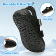 thumbnail image 4 of Barerun Toddler Shoes Washable Adjustable EVA Sandals,Wide Round Toe Black,7 Toddler, 4 of 8