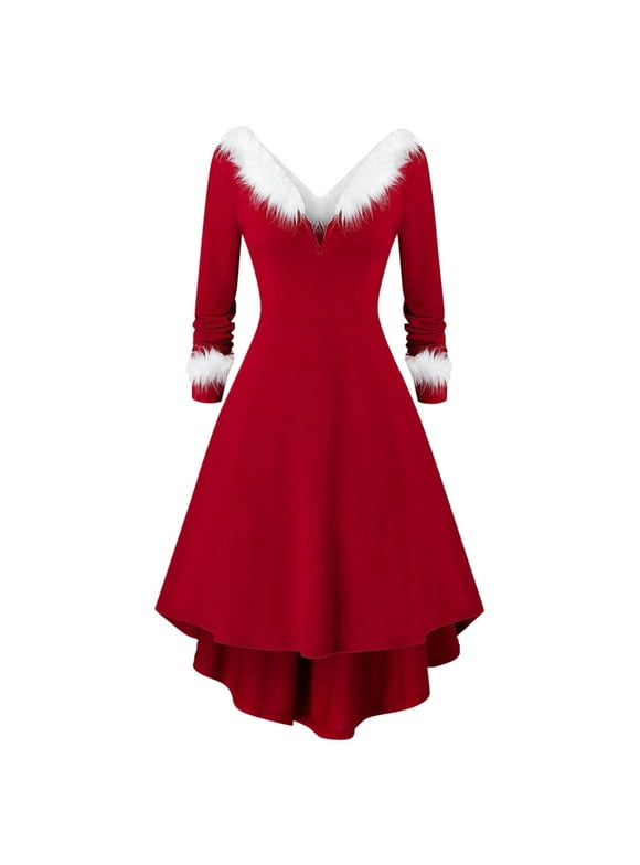 petite short christmas dress women