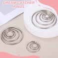 thumbnail image 4 of Uxcell 50 Pcs Aros de Metal para Manualidades 1 Pulgada Guirnalda Floral Aros de Macramé Aros para Atrapasueños para Manualidades DIY Soportes para Plantas de Macramé, Plata, 4 of 7