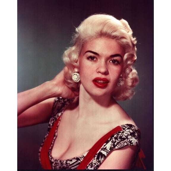 Jayne Mansfield Close Up In Black And White Top Photo Print (8 x 10) - Item # MVM71092