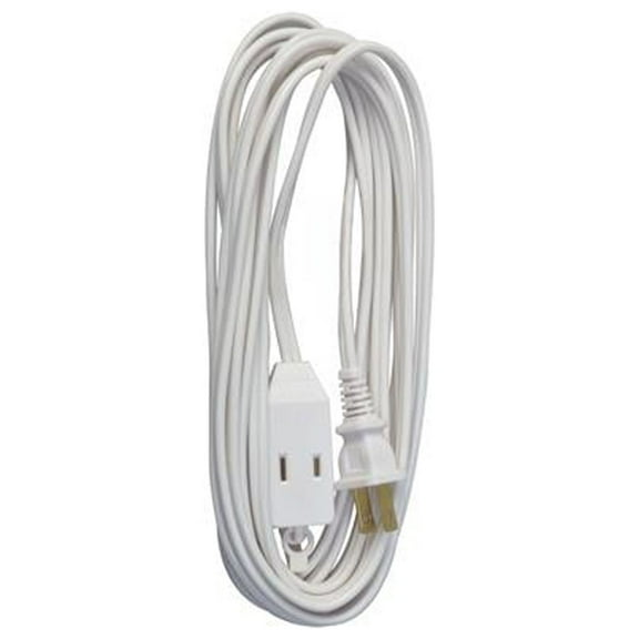 Master Electrician 09415ME 20-Ft. 16/2 SPT-2 White Vinyl Cube Tap Extension Cord - Quantity 24