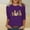aa08_Purple, variant on Elvqul Cozy Tops for Women Plus Size Shirts Graphic Holiday Crew Neck Christmas Black Womens Tops 3/4 Sleeve