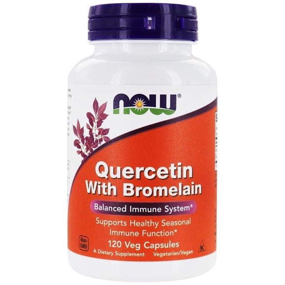 NOW Quercetina con Bromelina 120 cápsulas vegetarianas