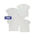 thumbnail image 5 of Fruit of the Loom Boys' White Crew Undershirts, 5 Pack, Sizes XS-XL, 5 of 5
