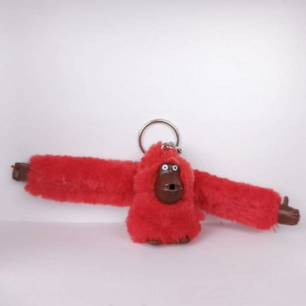 Colgante de bolso de mono de peluche, bolso de mensajero, mochila, llavero, muñeco colgante, llavero