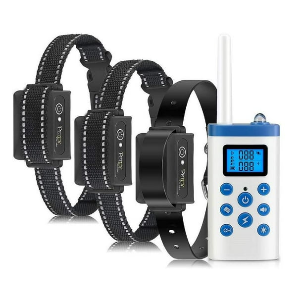PETJOY 2IN1 Auto Anti Bark Collar&Remote Dog training collar, 3600ft