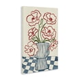 thumbnail image 3 of Stupell Industries Flower Vase on Minimal Checkered Canvas Wall Art design by JJ Design House LLC, 24 x 16, 3 of 7