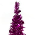 thumbnail image 5 of Northlight 4' Pink Tinsel Pop-Up Artificial Christmas Tree, Unlit, 5 of 6