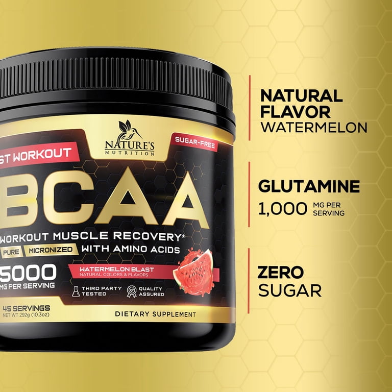 Muscle Recovery Drink Powder with BCAA, L-Glutamine & Amino Acids - Best  Muscle Recovery Supplements for Post Workout