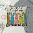 thumbnail image 2 of PHYHOO Easter Pillow Covers Decor Hello My Peeps Pillow Covers Easter Decorative Outdoor Throw Pillow Covers Cushion Case, 2 of 5
