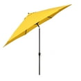 thumbnail image 3 of Astella 11 ft shade essentials market crank-open tilt patio umbrella in polyester yellow, 3 of 10
