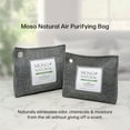 thumbnail image 3 of Moso Natural Air Purifying Bag, 300g Bamboo Charcoal Odor Absorber, Closet Odor Eliminator and Small Spaces Deodorizer, 3 of 8