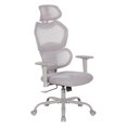 thumbnail image 1 of Scranton & Co Grey Fabric Seat Manager's Chair with Adjustable Headrest, 1 of 10