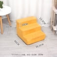 thumbnail image 1 of Pet Dog Stairs Steps Small Dog Teddy Climbing Ladder Bedside Sofa Climbing High Bed Sponge Removable and Washable Ladder, 1 of 7