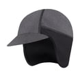 thumbnail image 1 of Gorro de ciclismo para exteriores, cálido, con protectores auditivos, transpirable, para invierno Gris, 1 of 9