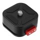 thumbnail image 3 of Mini Quick Release Plate 1/4 Screw Hole Holder Camera Quick Release Plate for Camera Monitors Stands Microphones, 3 of 5