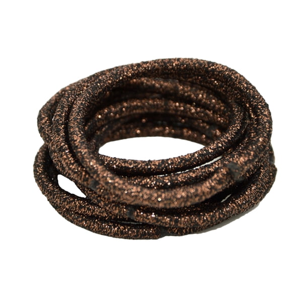 Minnieouse 10 piezas de bandas para el cabello Topknot, diadema de moda, tocado sólido decorativo, soporte Universal para cola de caballo, accesorios sin Accesorio para el cabello Café oscuro Minnieouse AP011340-03B