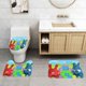 thumbnail image 2 of Popiz Baby TV Juego de 3 alfombras de baño de coral fleece: tapete de baño + alfombra de inodoro en forma de U + funda de tapa de inodoro en forma de O, 2 of 6