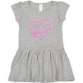 thumbnail image 3 of Inktastic I Love My Glamma in Pink Chalk Heart Girls Toddler Dress, 3 of 5