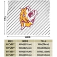 thumbnail image 3 of Bethune-Cookman A University Fleece Blanket, Very Soft Microfiber Flannel Blanket for Couch Warm and Cozy for All Seasons, 3 of 6