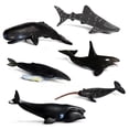 thumbnail image 1 of Juego de 6 figuras de animales marinos de simulación para el baño, regalo para niños, 1 of 7