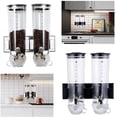 thumbnail image 2 of FETCOI 2 Pack Cereal Dispenser Rice Grain Dry Food Storage Container Wall Mounted Case Kitchen, 2 of 7