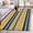 Yellow, variant on 3'x5' Area Rugs, Yellow Blue Striped Indoor Outdoor Area Rug for Living Room Bedroom, Farmhouse Vintage Stripe Washable Bathroom Rugs Kitchen Floor Carpet Mats Home Decor Aesthetic