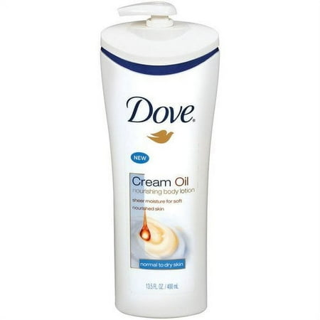 Dove Cream Oil Nourishing Body Lotion for Normal To Dry Skin, 13.5 Fl. Oz.